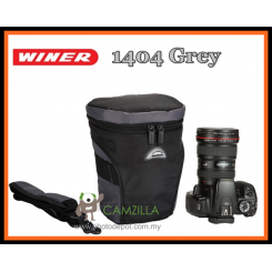 Winer Camera Case Bag 1404 Shoulder Bag f DSLR Digital Canon Nikon Sony Camera -Grey